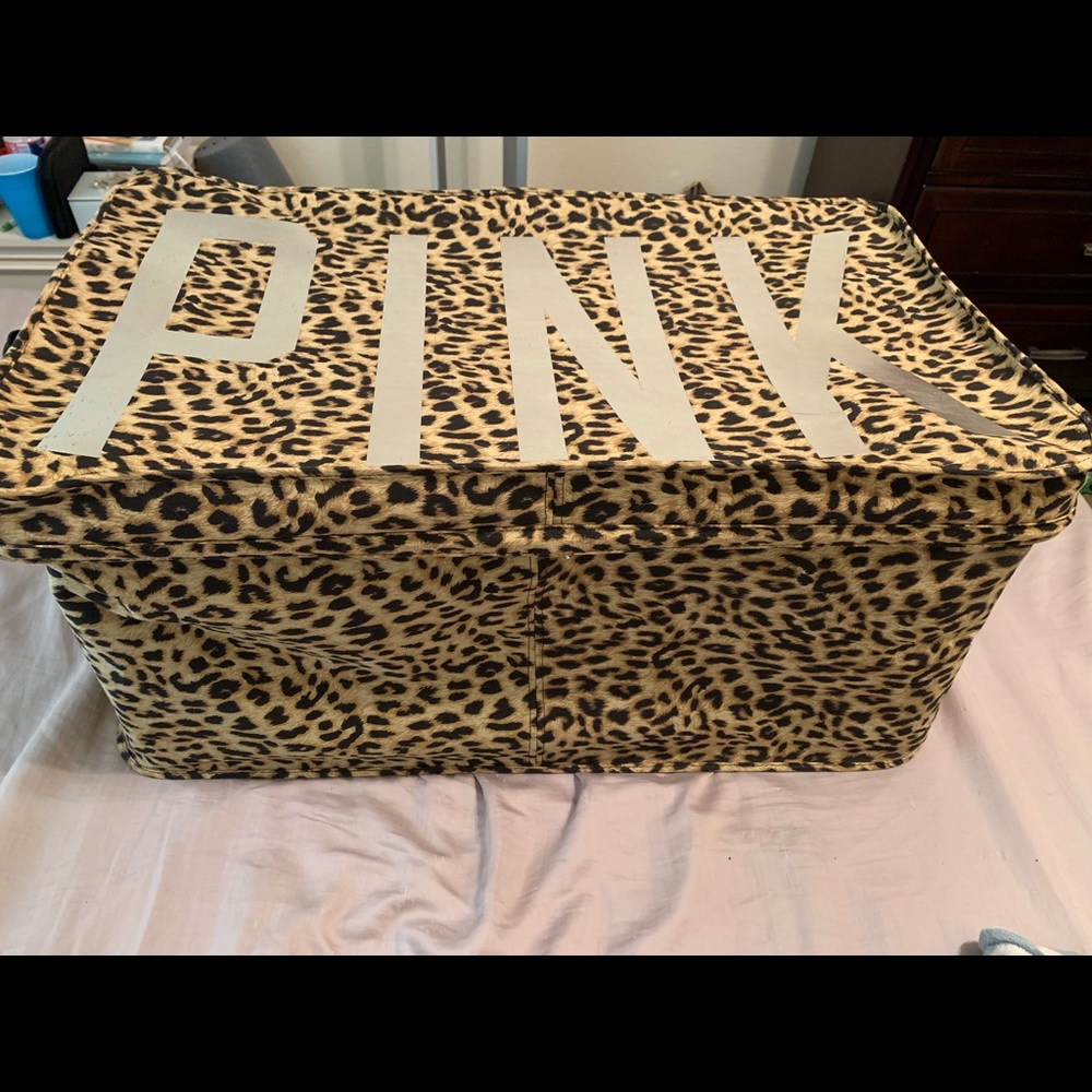 Victoria's Secret Leopard Storage Bin